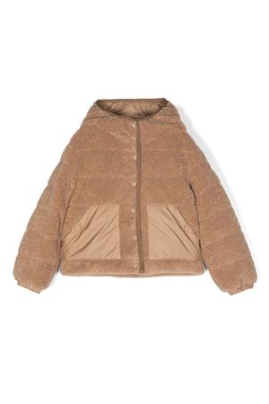 brown goose down jacket MONCLER KIDS | J29541A000385977H22B